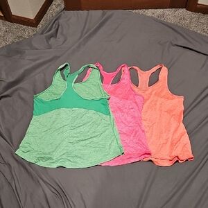 NWOT Set of Three Colorful Tank Tops